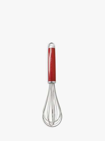 KitchenAid Stainless Steel Balloon Whisk, Red