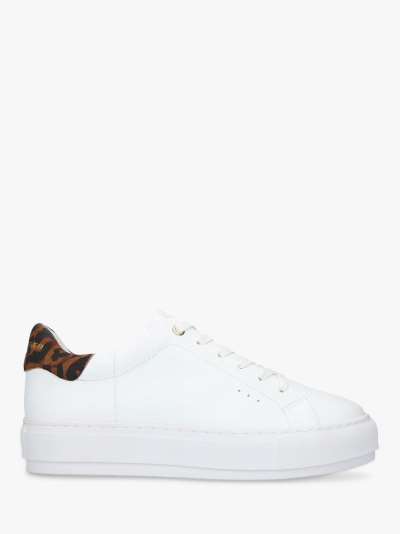 Kurt Geiger London Laney Lace Up Leather Trainers