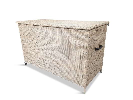 LG Outdoor Bergen Cushion Storage Box, Natural/Sandy Grey