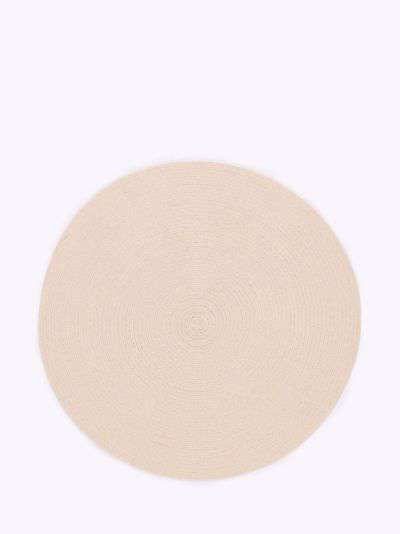 little home at John Lewis Natural Cotton Round Rug, Dia. 90cm
