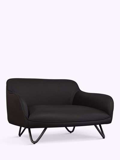 John Lewis & Partners Pet Lounge Faux Leather Sofa, Small, Dark Grey