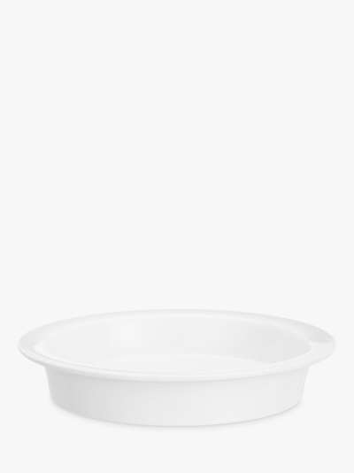 John Lewis & Partners Porcelain Round Pie Oven Dish, 23cm, White
