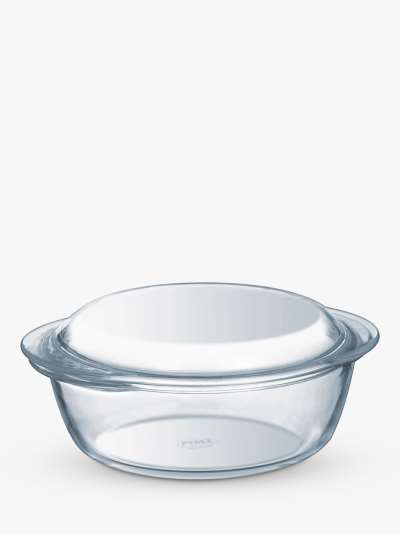 Pyrex Essentials Glass Baking Tray, 32cm, Clear