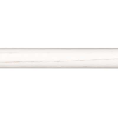 John Lewis & Partners Scratched White Wood Curtain Poles, Dia.35mm
