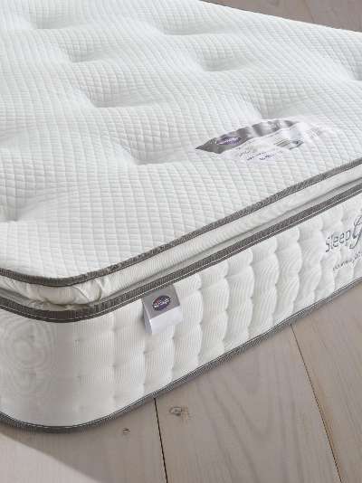 Silentnight Sleep Genius 800 Pocket Eco Comfort Pillowtop Mattress, Firm Tension, Super King Size