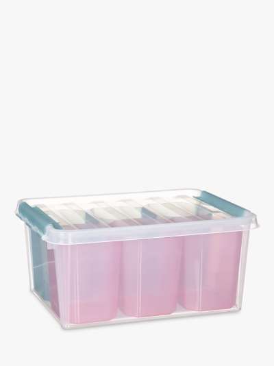 SmartStore by Orthex 15 Plastic Storage Box with 6 Inserts