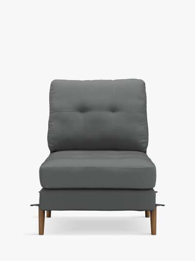Sofi Modular Sofa Seat Unit, Dark Leg, Charcoal Grey