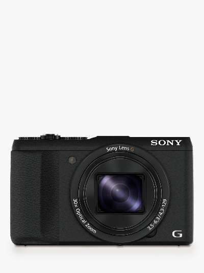 Sony Cyber-shot DSC-HX60 Camera, HD 1080p, 20.4MP, 30x Optical Zoom, Wi-Fi, NFC, 3 Screen, Black