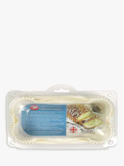 Tala Non-Stick Greaseproof Siliconised 1lb Loaf Tin Liners, Pack of 40, White