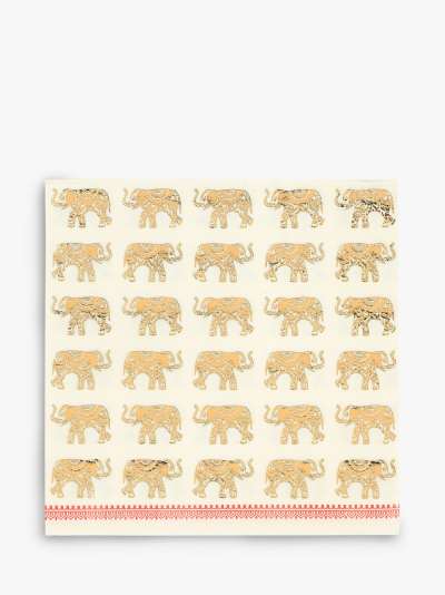 Talking Tables Elephant Disposable Napkins, Pack of 16