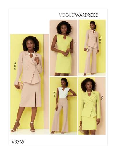 Vogue Wardrobe Women's Tailoring Sewing Pattern, 9365