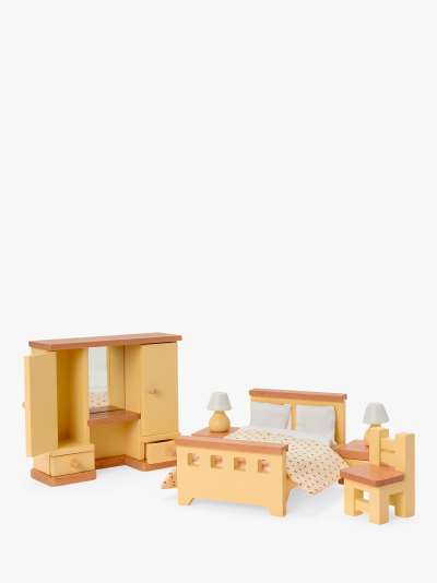 John Lewis & Partners Wooden Doll's House Bedroom Furniture
