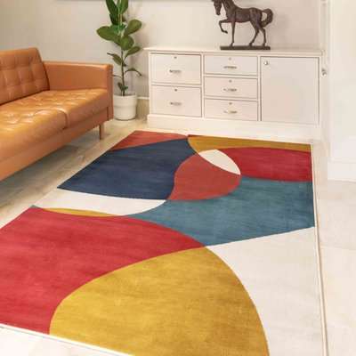 Colourful Vibrant Art Print Living Room Rug | Mexicana