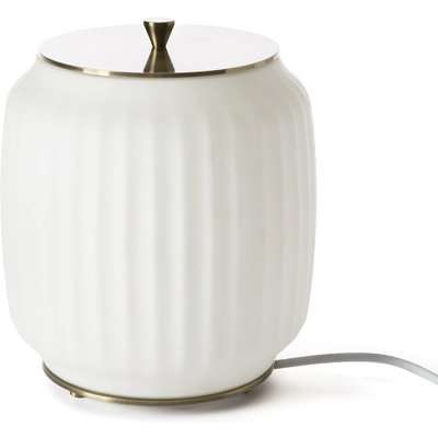 Canelé Small Table Lamp in Opaline