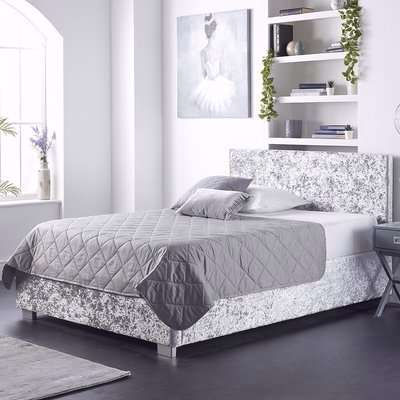 Classic Side Lift Linen or Crushed Velvet Ottoman Storage Bed