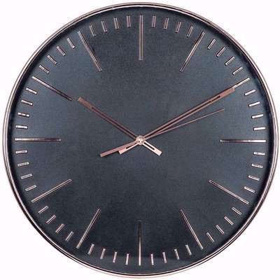 40cm Copper and Black Wall Clock
