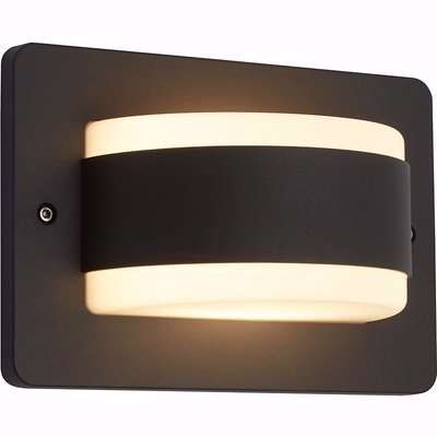 Curved Up & Downlight Outdoor LED Wall Light
