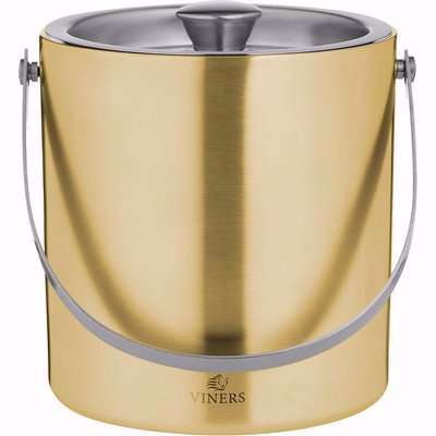 Double Wall Ice Bucket Gold 1.5L