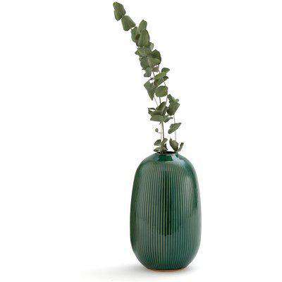 Estria Ceramic Vase, H26cm.