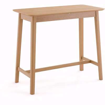 Lombard Oak Veneer Extendable Bar Table (Seats 4-6)