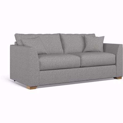 Maya Woven 3 Seater Sofa With Mid Oak Wood Legs