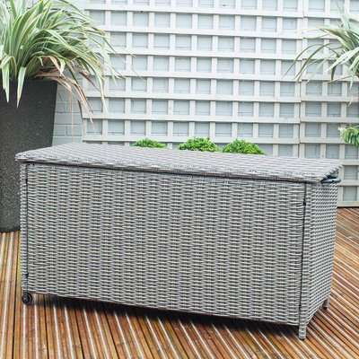 Medium Garden Cushion Box - Slate Grey