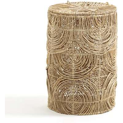Orphée Laundry Basket in Woven Abaca, H60cm