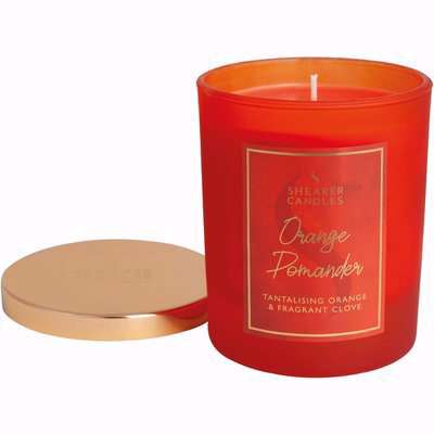 Orange Pomander Scented Candle Jar