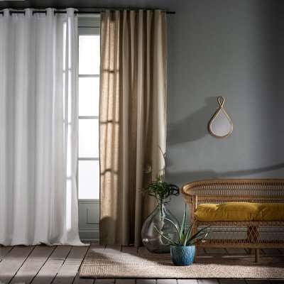 Taïma Linen/Cotton Single Curtain with Eyelets
