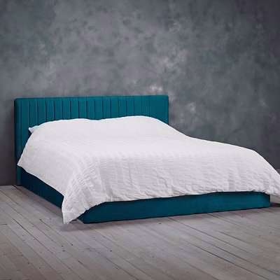 Padded Headboard Upholstered Ottoman Bed
