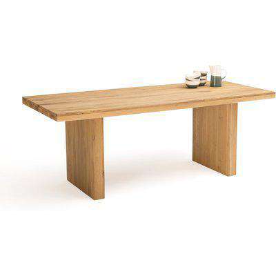Vova Solid Oak Dining Table, Seats 6/8
