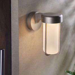 Alva Outdoor Wall Light 16W Pewter / Frosted