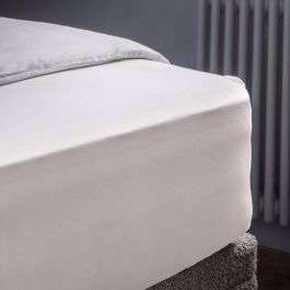 Deep Fitted Sheet 200tc White Double
