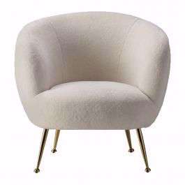Ewano Tub Chair Faux Sheepskin 790x750x750mm