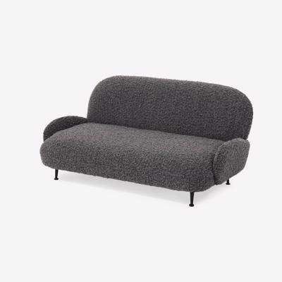 Bonnie Textured Pet Sofa, S/M, Charcoal Grey