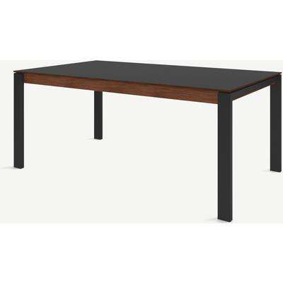 Corinna 8 Seat Dining Table, Grey HPL & Black