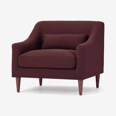 Herton Armchair, Deep Berry Recycled Cotton