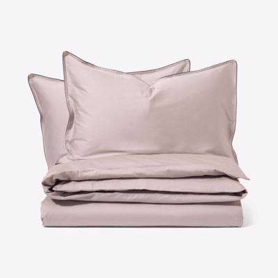 Hylia 100% Washed Cotton Sateen Duvet Cover + 2 Pillowcases, Super King Size, Oyster