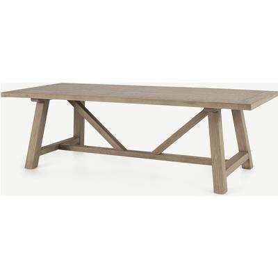Iona 10 Seat Dining Table, Washed Pine