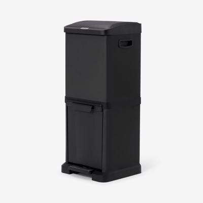 Kaja Double Recycling Bin, 34 L, Black