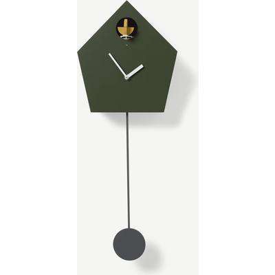 Lark Cuckoo & Pendulum Clock, Green