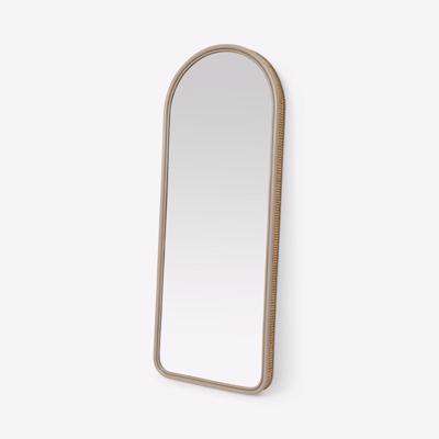 Lumera Leaner Mirror, 70 x 180 cm, Taupe Rattan