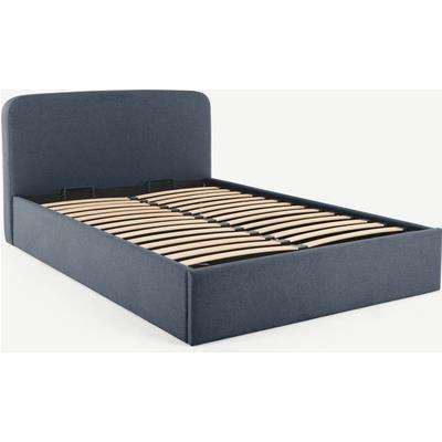 Besley King Size Ottoman Storage Bed, Hail Grey