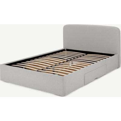 Besley King Size Bed with Storage Drawers, Aegean Blue