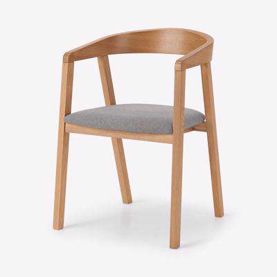 Placido Carver Dining Chair, Oak & Cool Grey