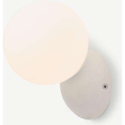 Vetro Outdoor Wall Light, White & Frosted Glass