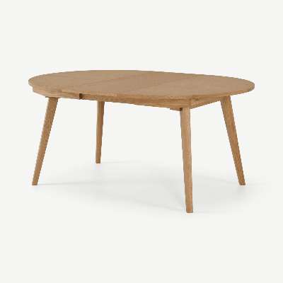 Wingrove 4-6 Seat Round to Oval Extending Dining Table, French Oak