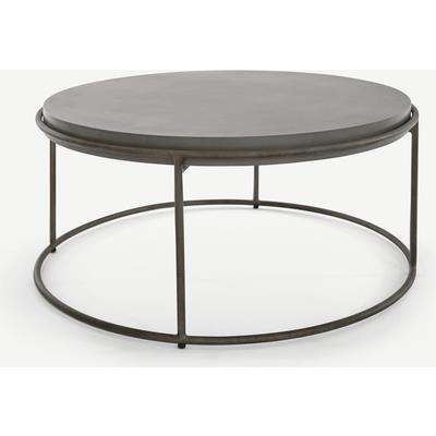 Zurn Round Coffee Table, Concrete