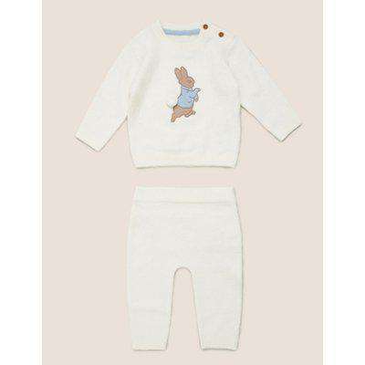 2pc Knitted Peter Rabbit™ Outfit (7lbs - 3 Yrs) cream