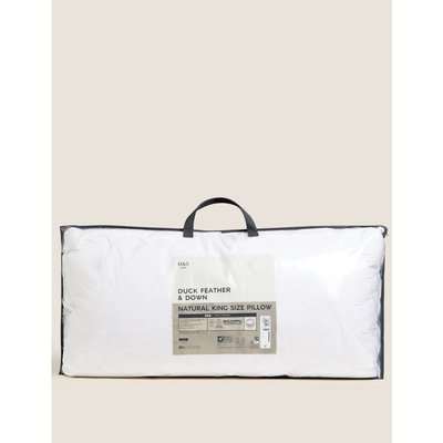 Duck Feather & Down Firm Kingsize Pillow white
